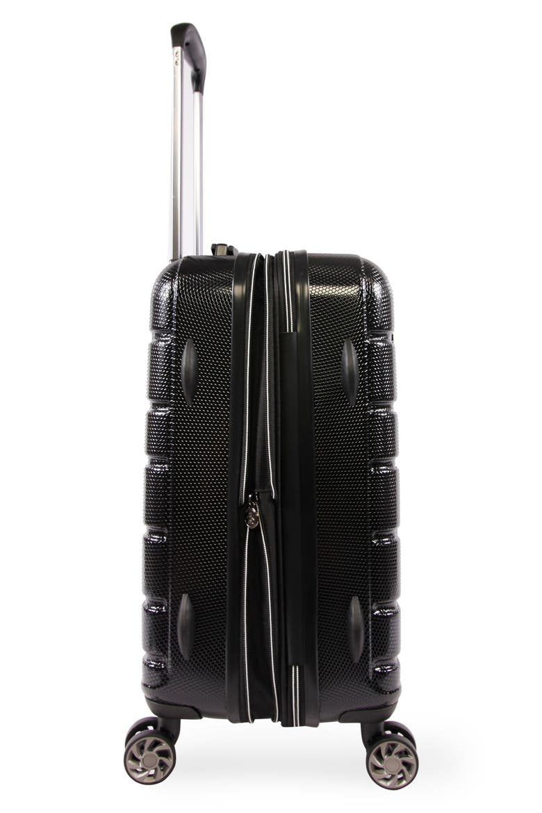 Crimson 21-Inch Hardside Spinner Luggage, Alternate, color, BLACK
