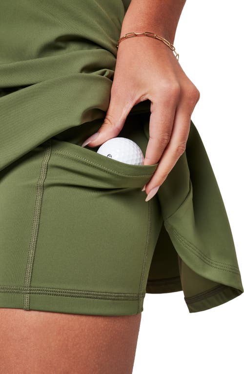 Travismathew Move Half-zip Sleeveless Dress In Green