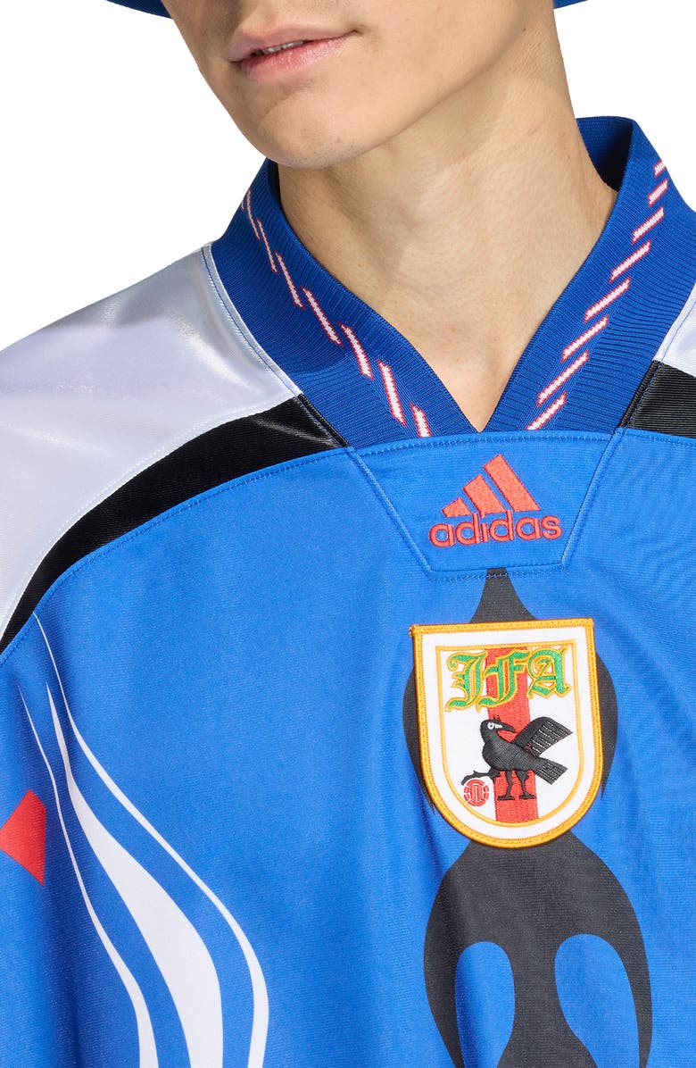 adidas JFA Japan Oversize Jersey, Alternate, color, Power Blue/White/Red
