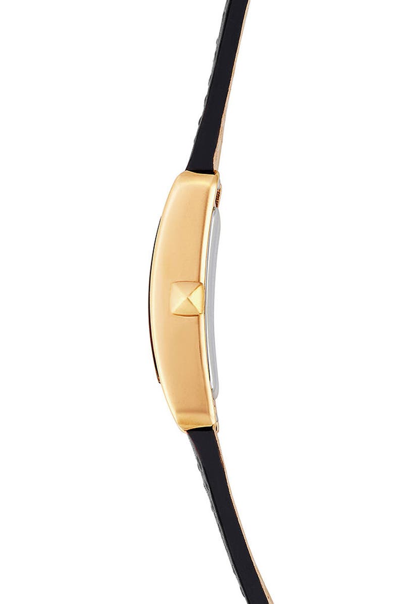 Rebecca Minkoff Moment Leather Strap Watch, 19mm x 30mm, Alternate, color, 