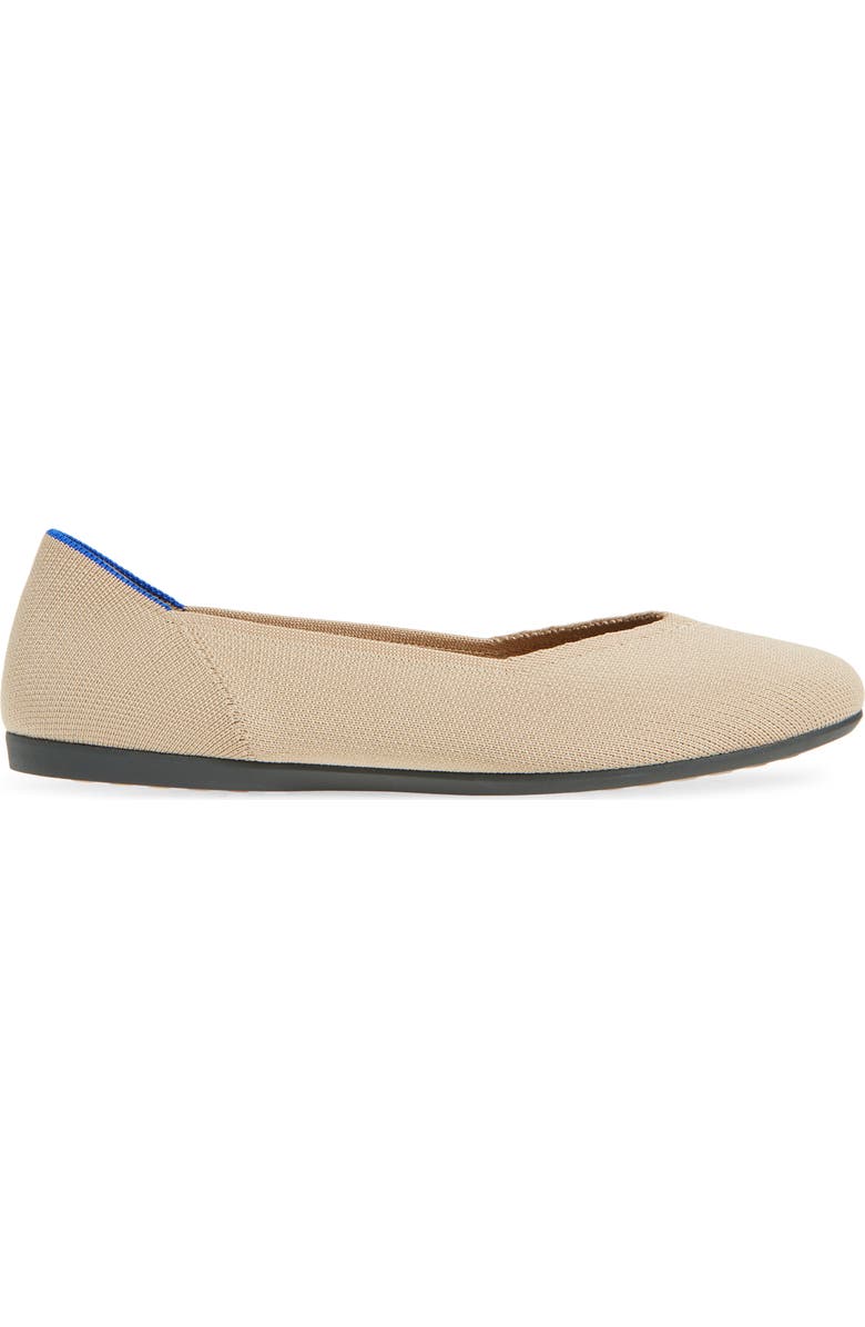 Rothy's The Daily Ballet Flat, Alternate, color, Ecru