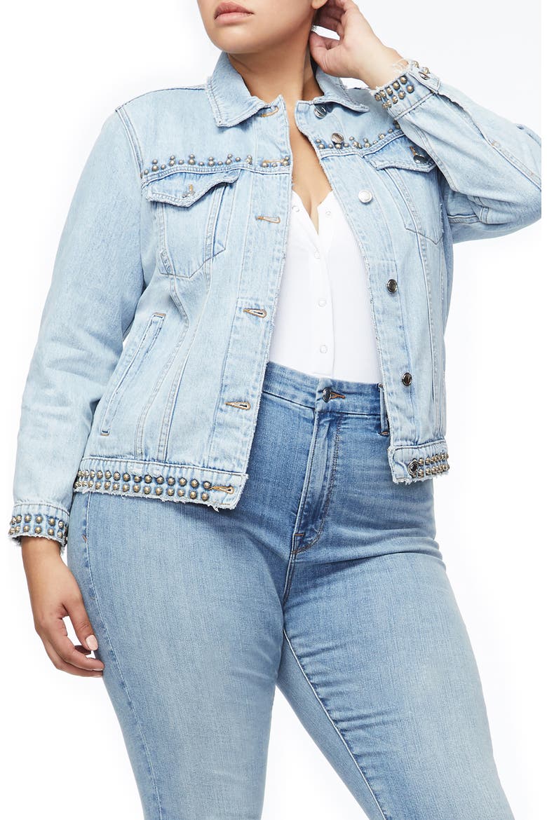 Boyfriend Denim Jacket, Alternate, color, BLUE215