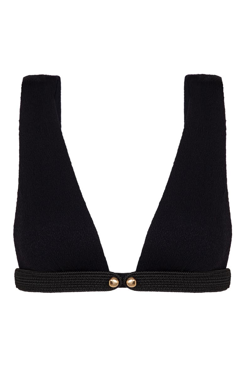 Lian Safira Bikini Top, Alternate, color, BLACK