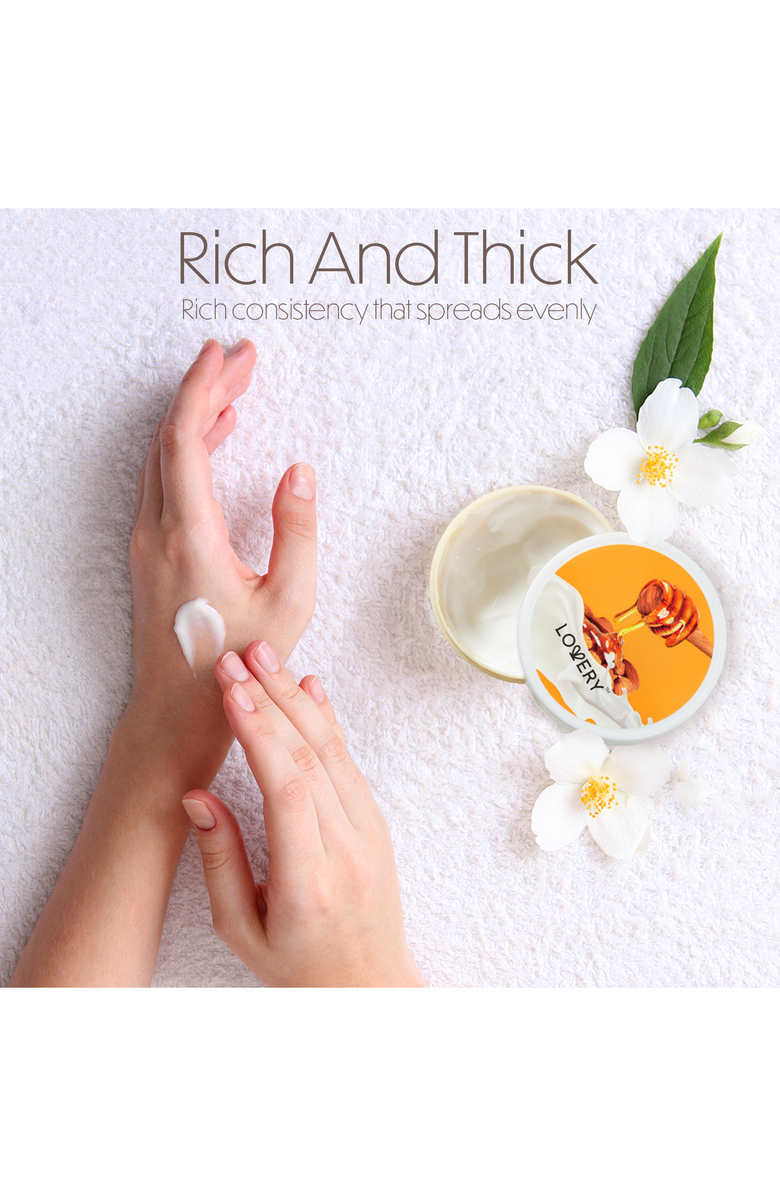 Lovery Almond Milk & Honey Body Butter, Alternate, color, Beige