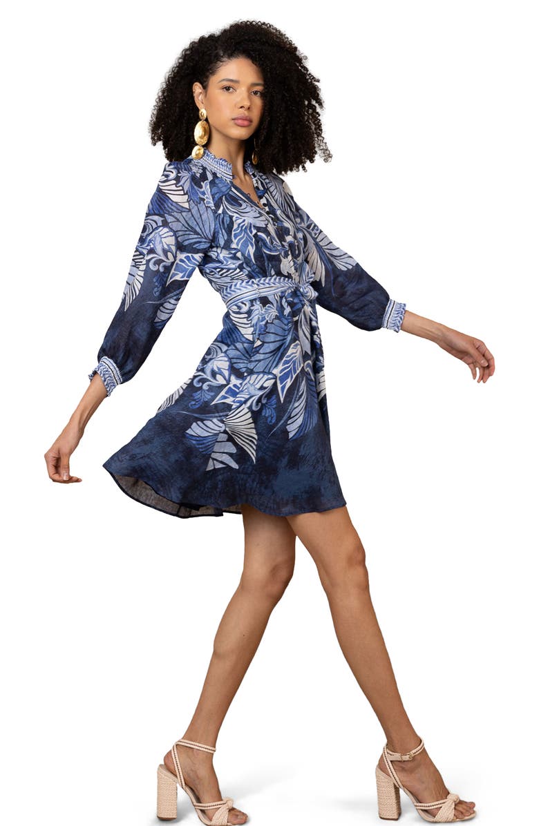 Hale Bob Belize Linen Dress, Alternate, color,