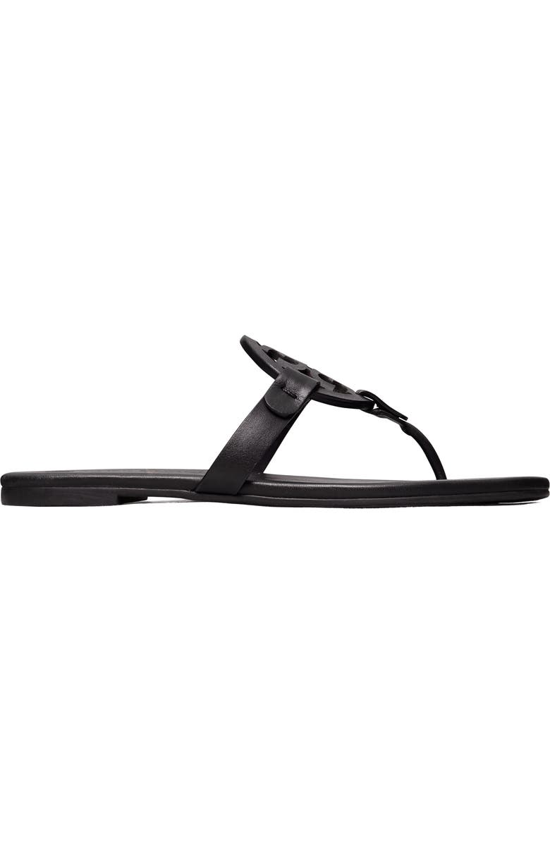 Tory Burch Miller Soft Thong Sandal, Alternate, color, Perfect Black