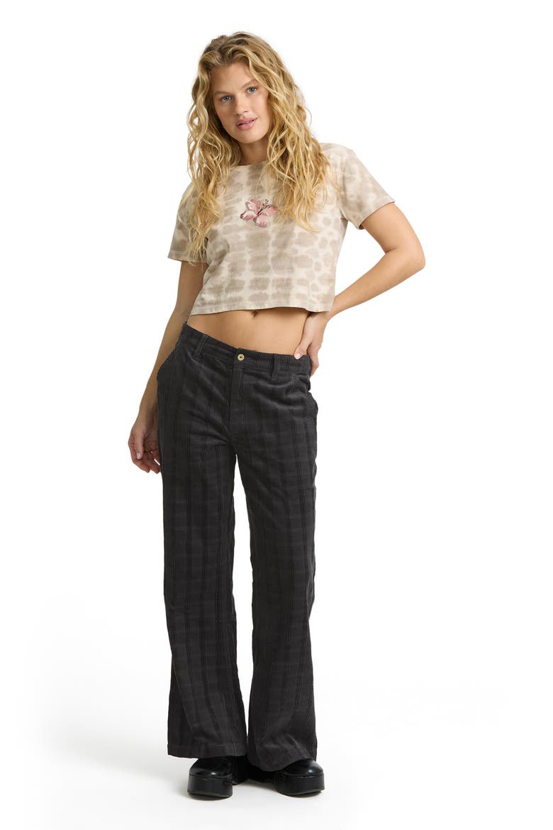 Holidazed Jacquard Corduroy Straight Leg Pants, Alternate, color, BLACK SANDS