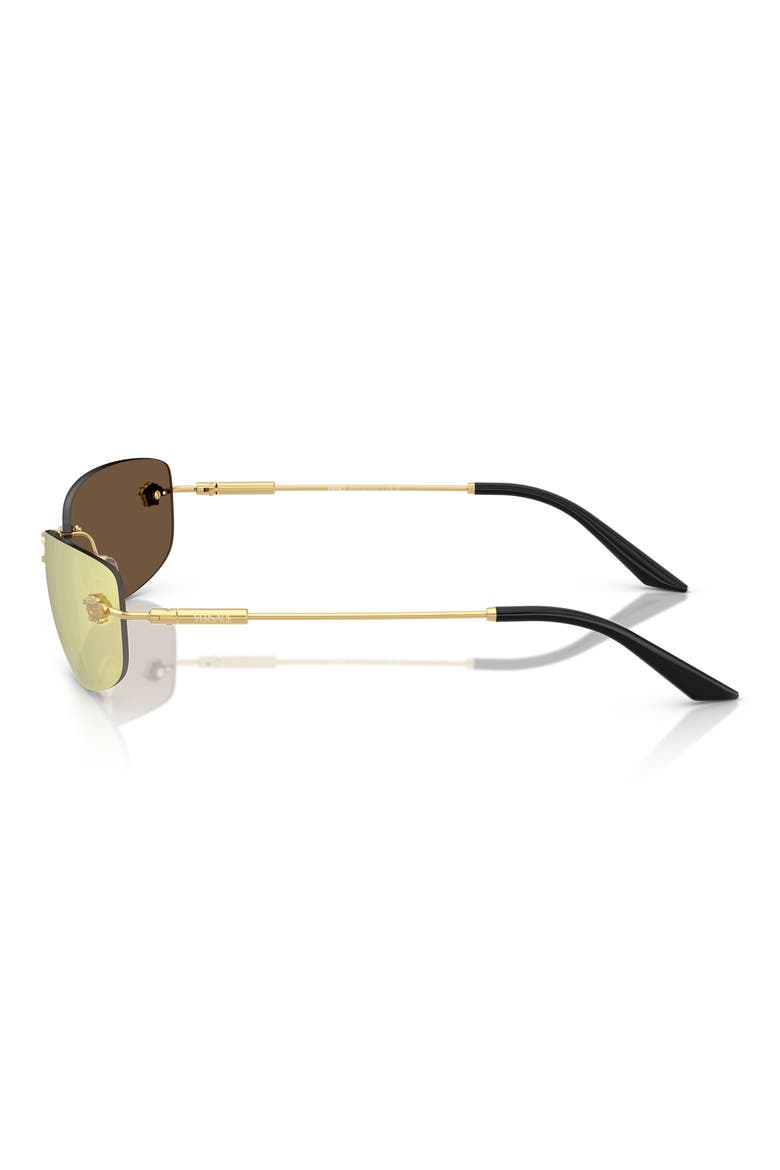 60mm Rectangle Sunglasses, Alternate, color, GOLD