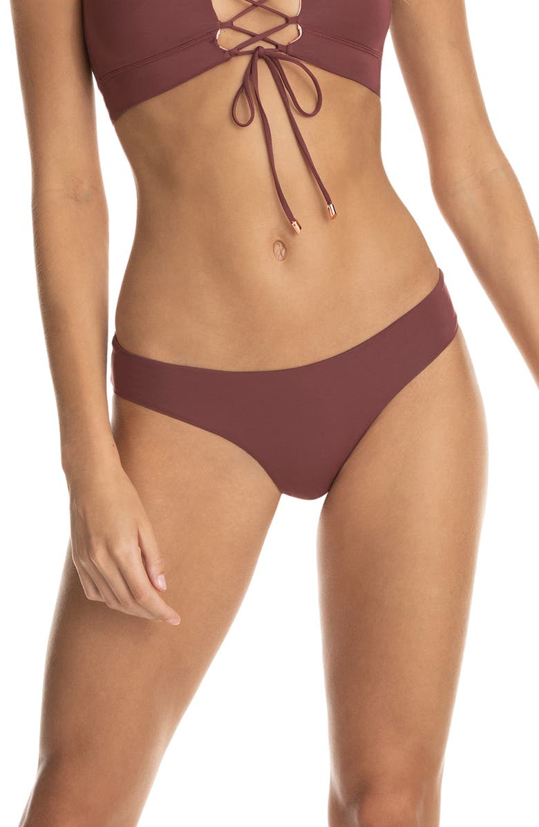 Maaji Crimson Circus Sublime Reversible Bikini Bottoms, Main, color, 