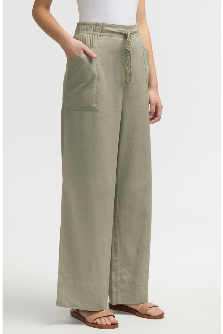 Wide Leg Pants, Alternate, color, SAGE