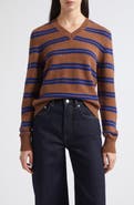 &Daughter Sligo Shrunken Lambswool V-Neck Sweater