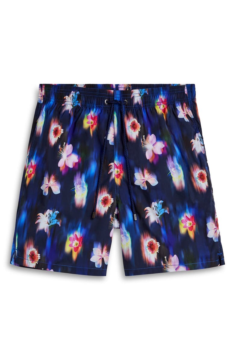 Bugatchi Cosmo Swim Trunks, Alternate, color, Night Blue