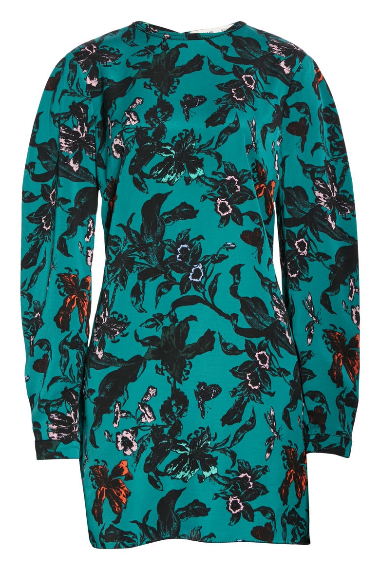 DVF Collins Long Sleeve Minidress, Alternate, color, TOMEM
