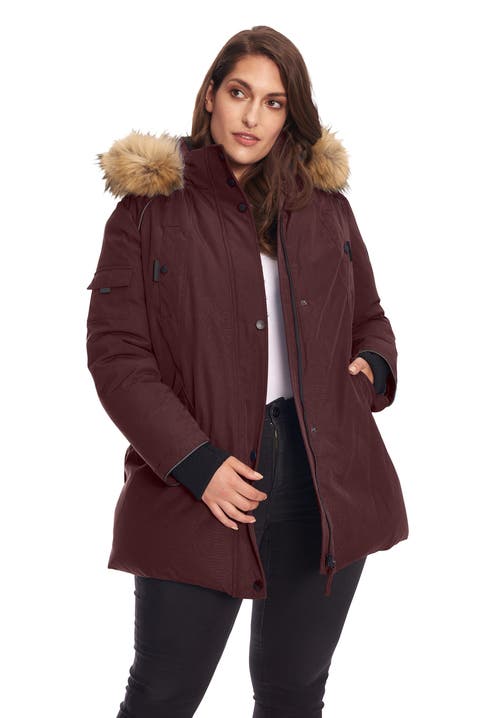 GLACIER PLUS SIZE - Vegan Down Classic Winter Parka Jacket