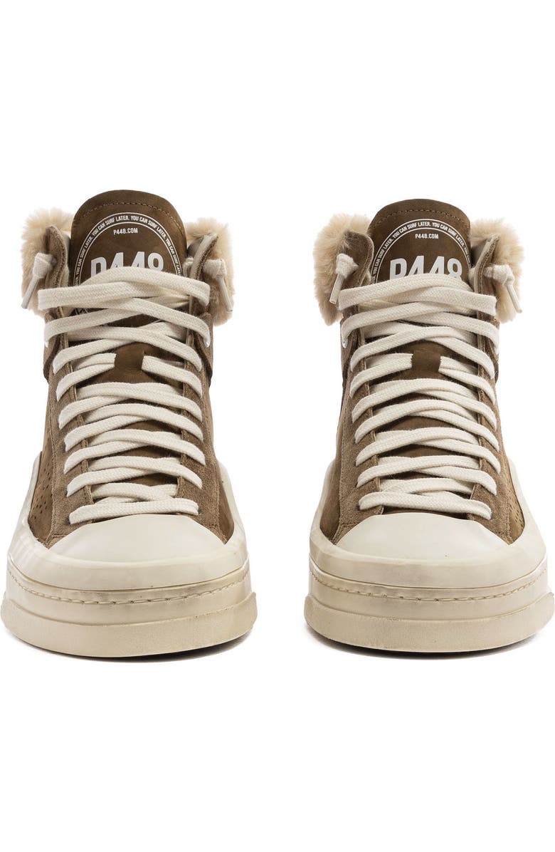 P448 Rail Teddy Boot Sneaker, Alternate, color, Coco/Fur