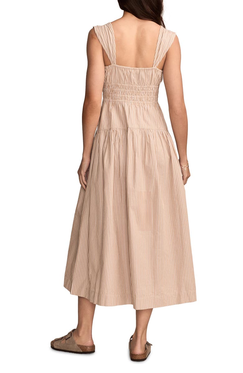 Lucky Brand Smocked Waist Tiered Maxi Dress, Alternate, color, 