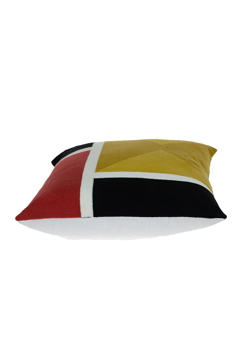 Kenzo Yellow Throw Pillow, Alternate, color, YELLOW