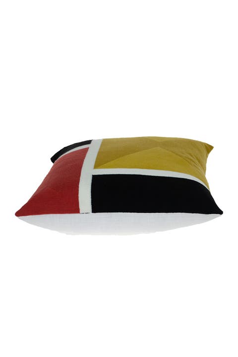 Kenzo Yellow Throw Pillow