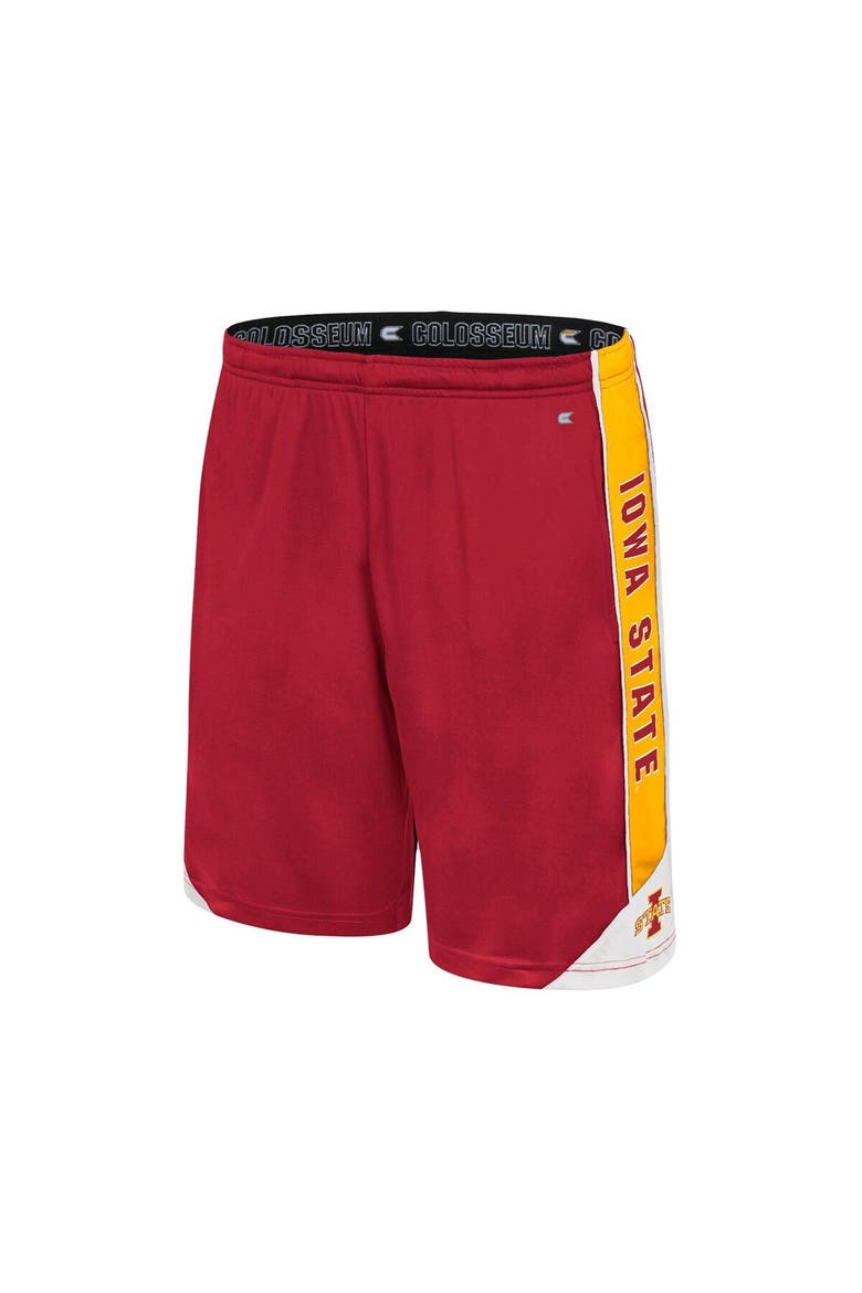 Men's Colosseum Cardinal Iowa State Cyclones Haller Shorts, Alternate, color, Cardinal