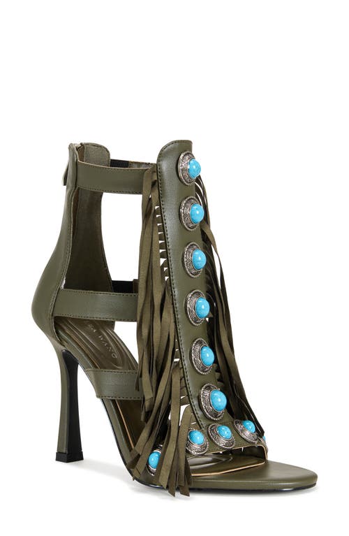 Azalea Wang Sumac Embellished Tassel Sandal In Multi