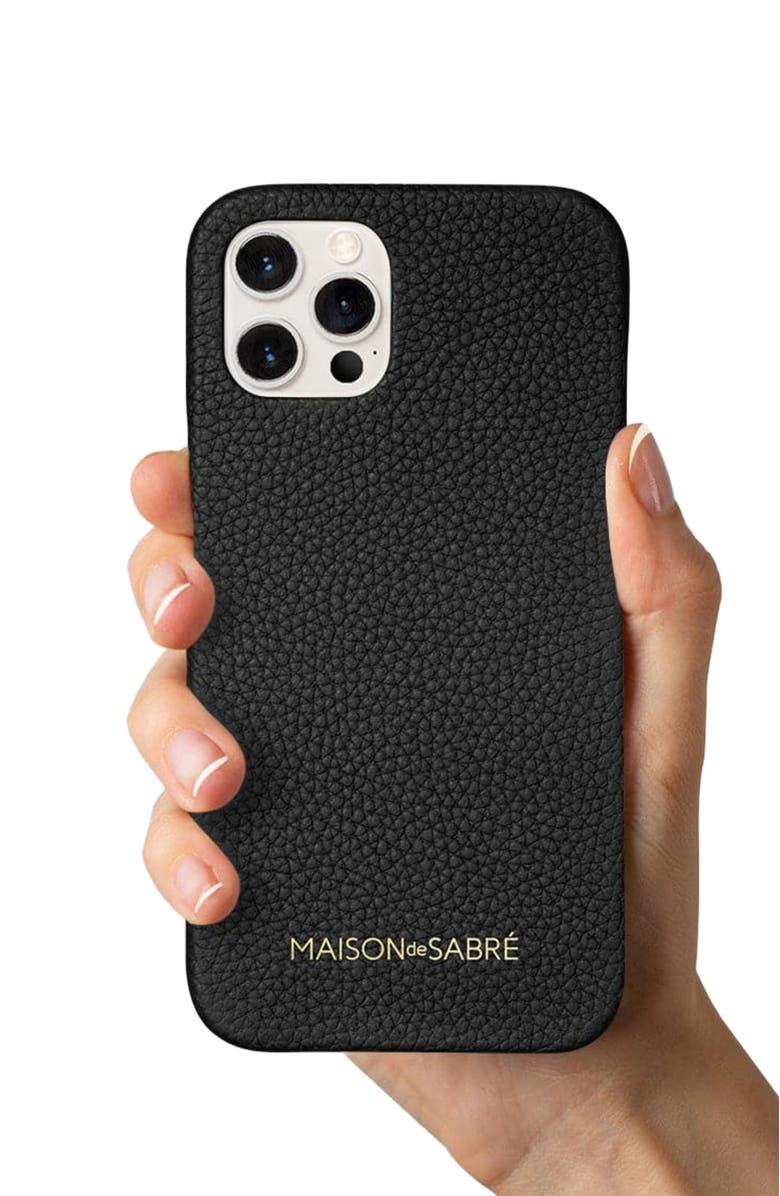 MAISON de SABRÉ Leather Phone Case, Alternate, color, 