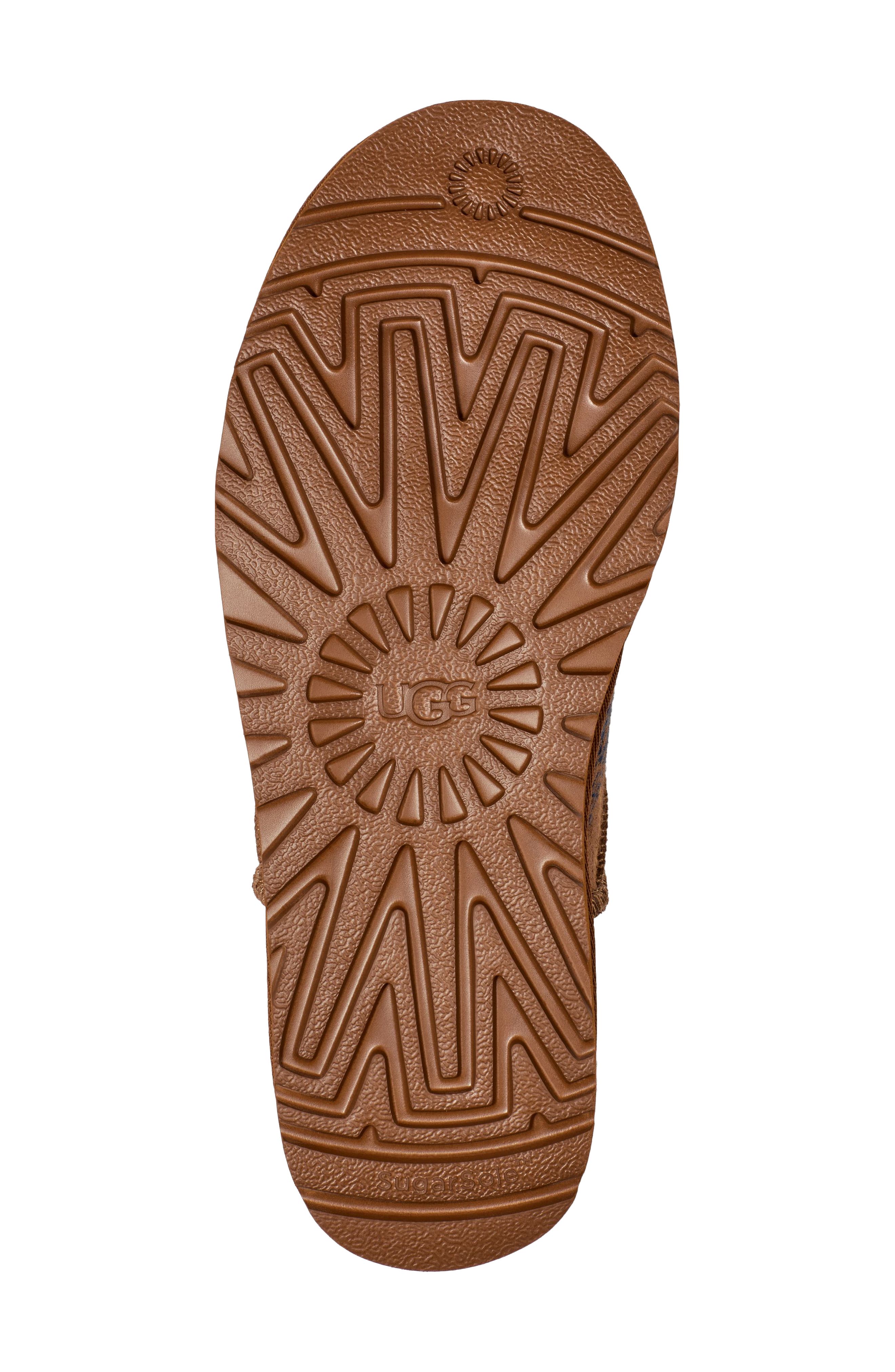 UGG<sup>®</sup> x The Elder Statesman Classic Ultra Mini Genuine Shearling Lined Bootie, Alternate, color, 