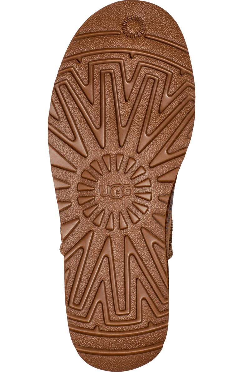 UGG<sup>®</sup> x The Elder Statesman Classic Ultra Mini Genuine Shearling Lined Bootie, Alternate, color,