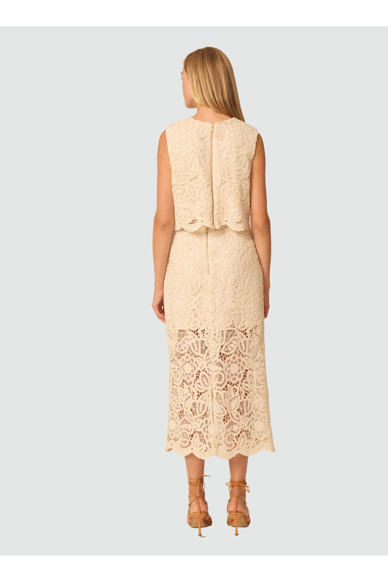 Rosa Skirt, Alternate, color, Lace embroidery
