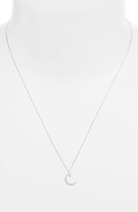 Smile Love Dream Moon & Star Pendant Necklace