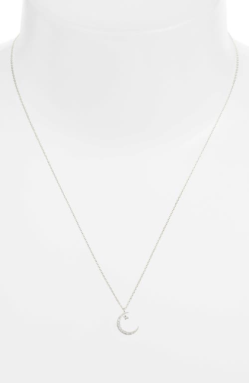 Estella Bartlett Smile Love Dream Moon & Star Pendant Necklace In Metallic