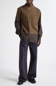 MM6 Maison Margiela Colorblock Shirt Jacket