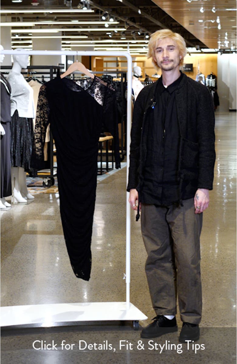 Long Sleeve Lace Body-Con Dress, sales video thumbnail