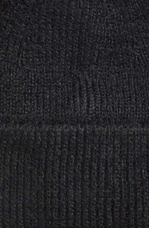 Tasha Cuffed Knit Beanie In Black