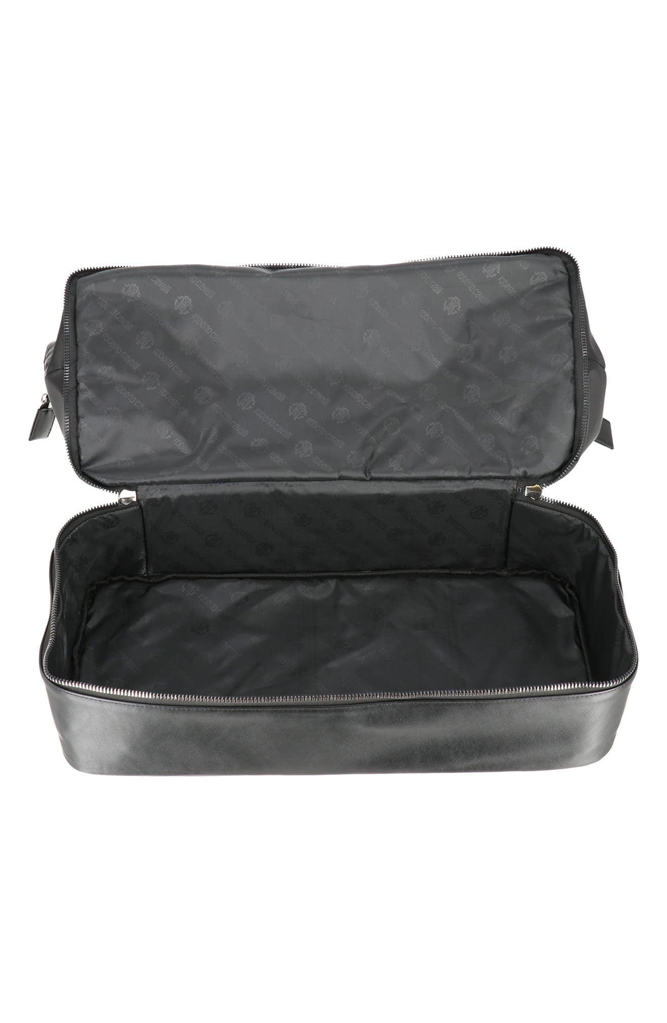 Roberto Cavalli Causal Drop Bottom Nylon Duffle Bag, Alternate, color, 
