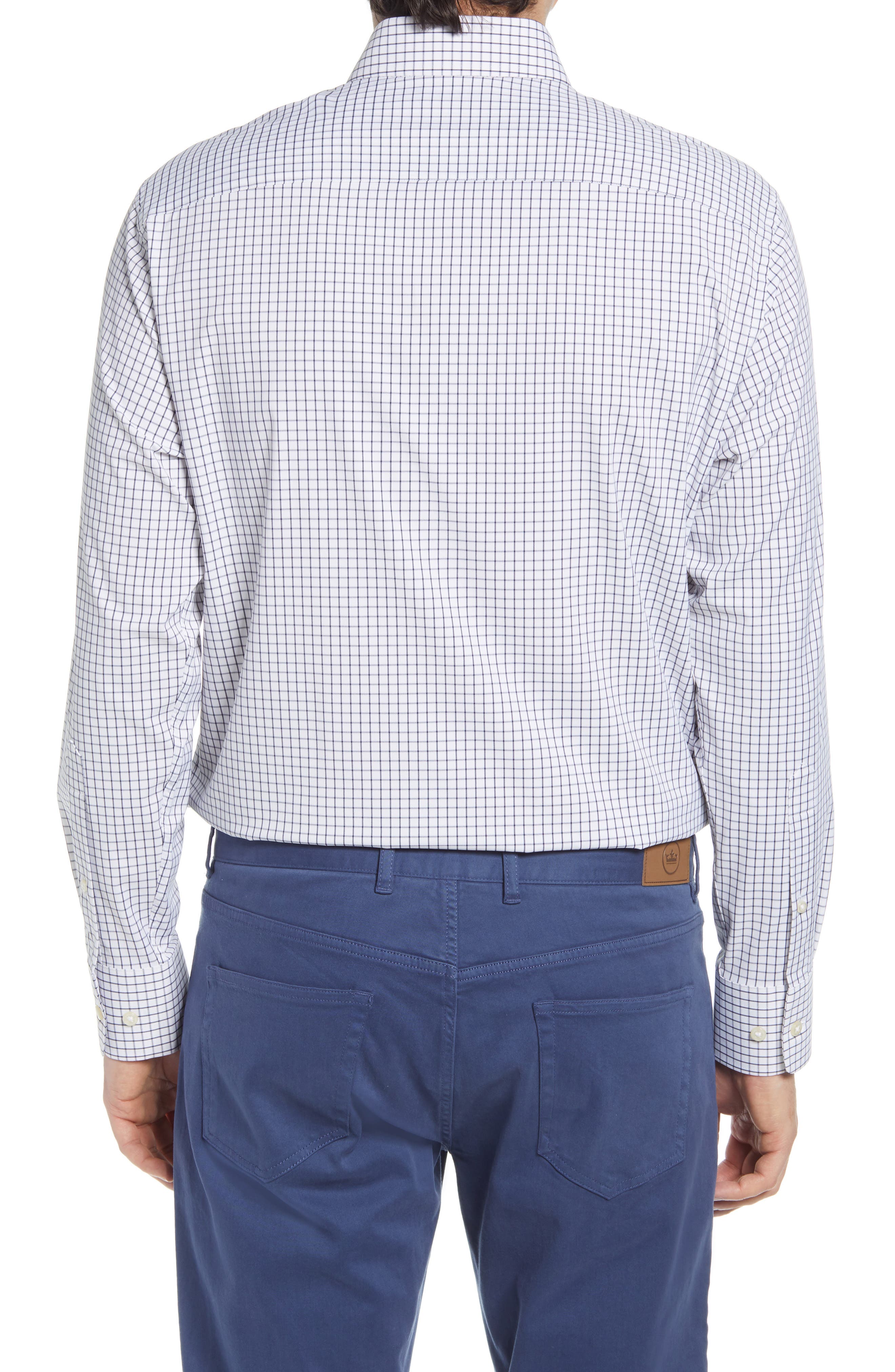 Peter Millar Captain Check Performance Button-Down Shirt (Men) | Nordstrom