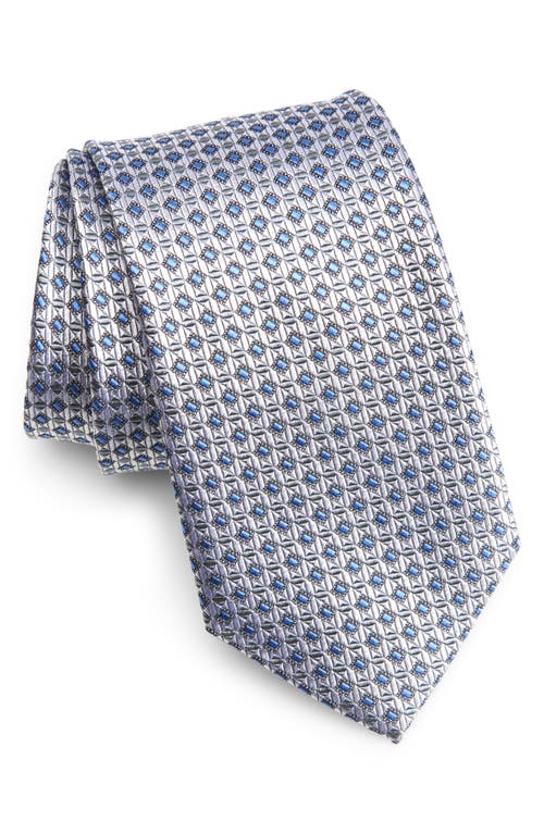 Nordstrom Geometric Silk Tie In White