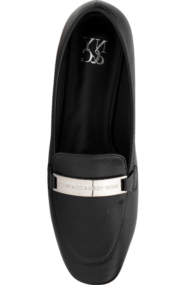 NEW YORK AND COMPANY Harleigh Faux Leather Loafer, Alternate, color, Black