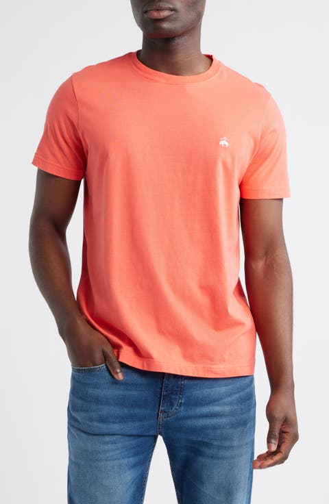 Tシャツ・カットソー COMME DES GARCONS Men T-shirt Coral FOT501 CORAL Comme des Garçons Shirt Logo T-Shirt in Orange | SVD USA