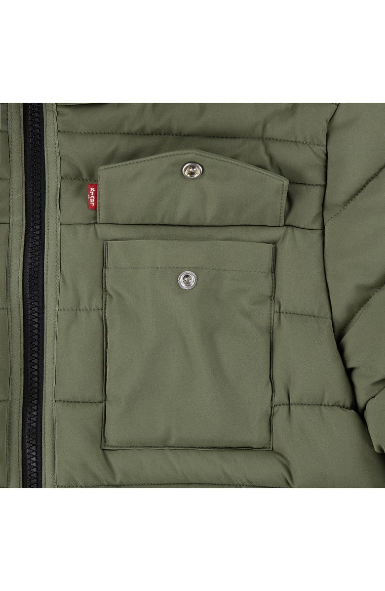 Levi's<sup>®</sup> Kids' Heavyweight Puffer Jacket, Alternate, color, Four Leaf Clover