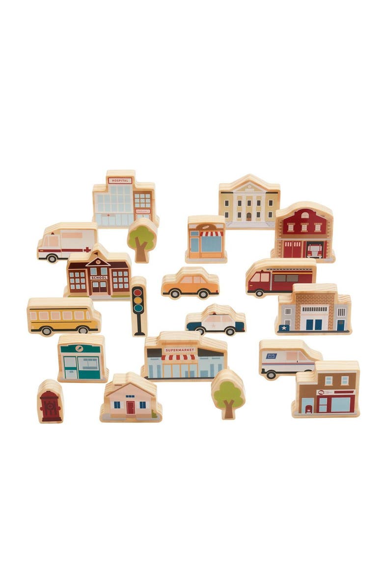Kaplan Early Learning Company Community Block Set - 20 Pieces, Main, color, Multicolored