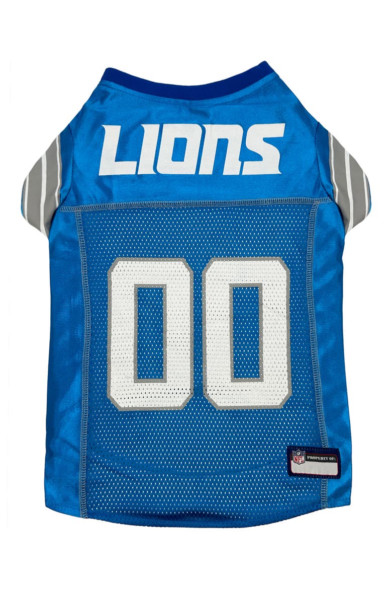 Detroit Lions Mesh Dog Jersey, Main, color, BLUE