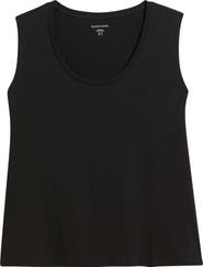 Eileen Fisher Scoop Neck Organic Cotton Tank