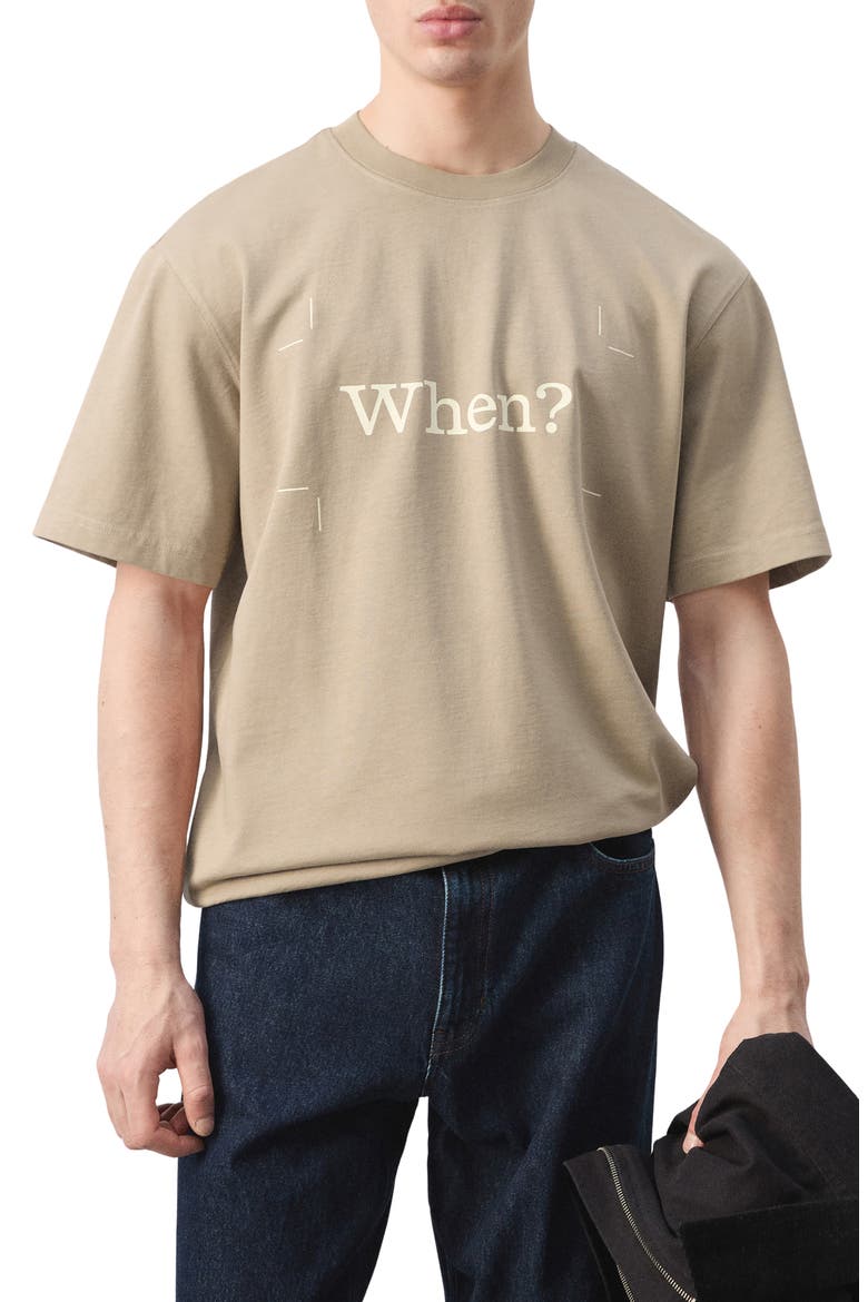 x Fantastic Man When? Graphic T-Shirt, Main, color, BEIGE