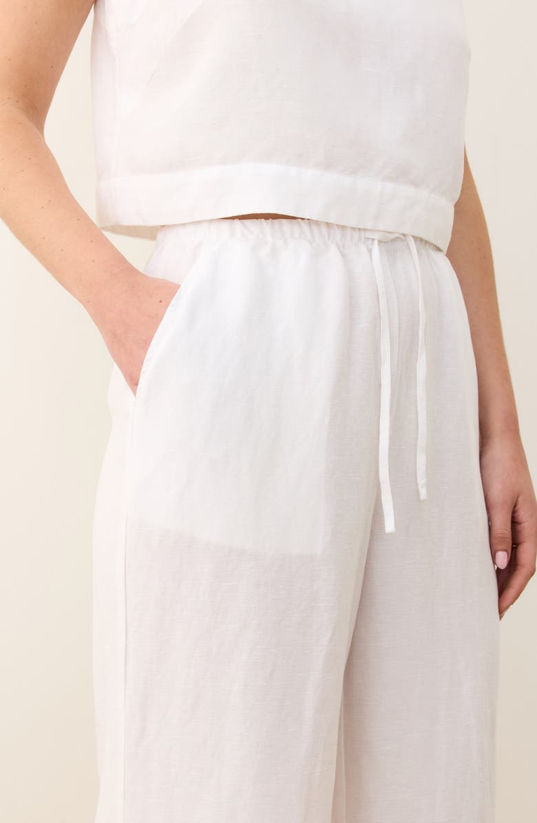 Marine Layer Linen Blend Wide Leg Pants, Alternate, color, 