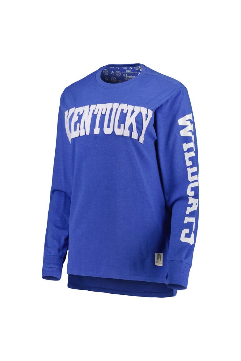 Women's Pressbox Royal Kentucky Wildcats Two-Hit Canyon Long Sleeve T-Shirt, Alternate, color, Royal