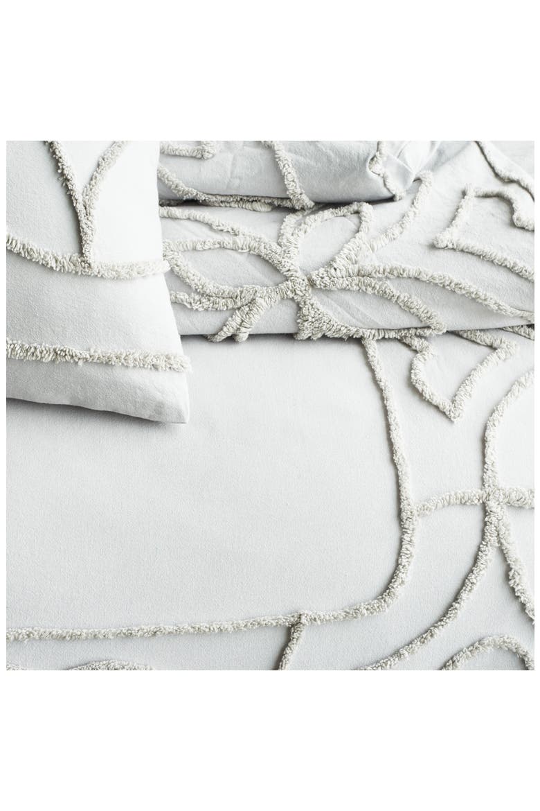 Chenille Border Comforter & Shams Set, Alternate, color, GREY