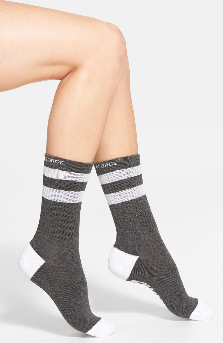 Arthur George by R. Kardashian 'Just Married' Crew Socks, Alternate, color, 