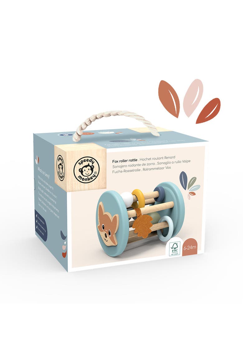 Fox Roller Rattle, Alternate, color, Multi