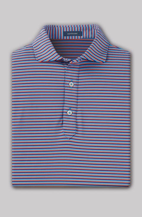Clark Stripe Performance Polo