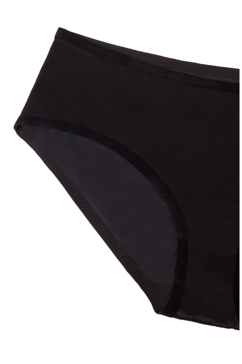 Sheer Touch Hipster Briefs, Alternate, color, BLACK